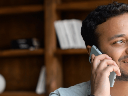 Man on mobile phone