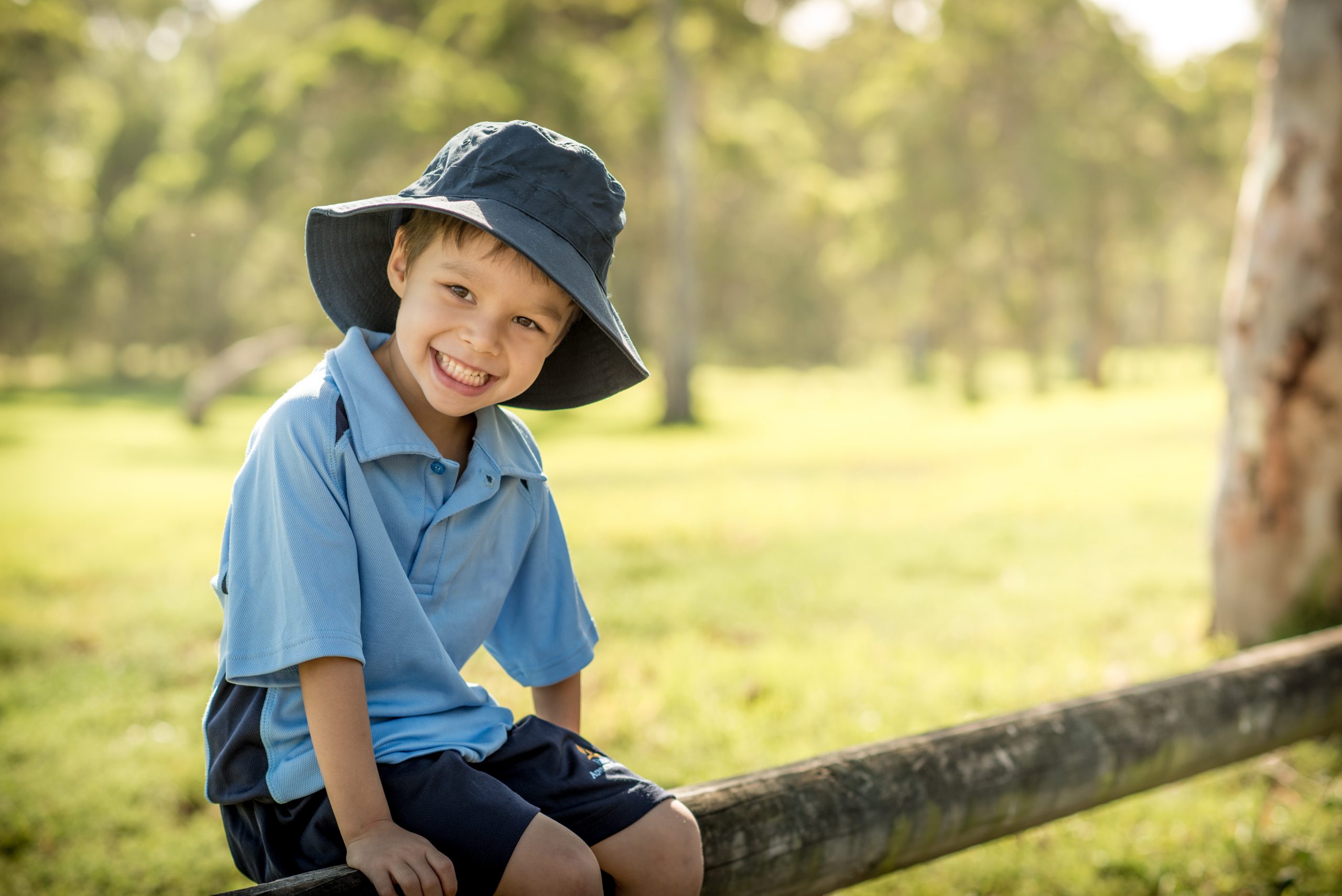 Mixed,Race,Asian,Caucasian,Boy,Cheerfully,Starts,His,First,Day