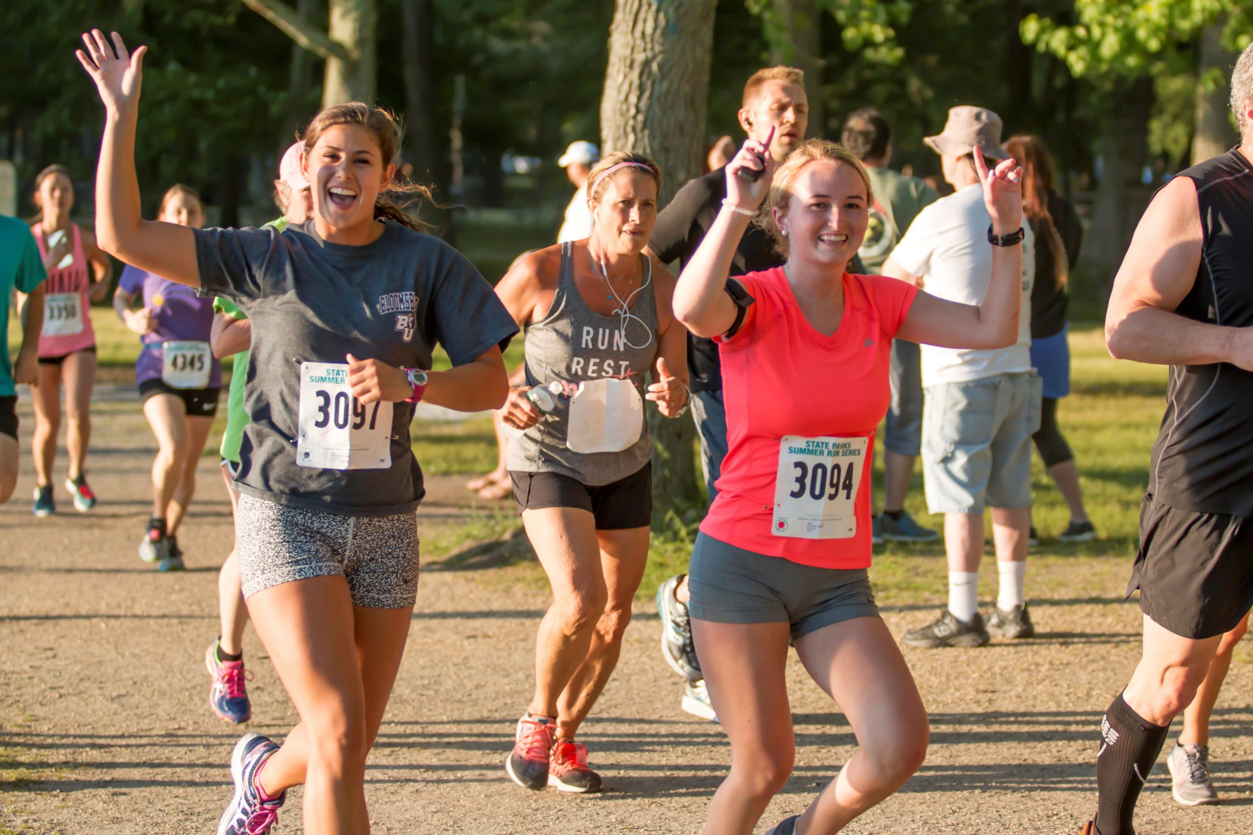 Babylon,,Ny,,Usa,-,26,June,2017:,Two,Female,Runners