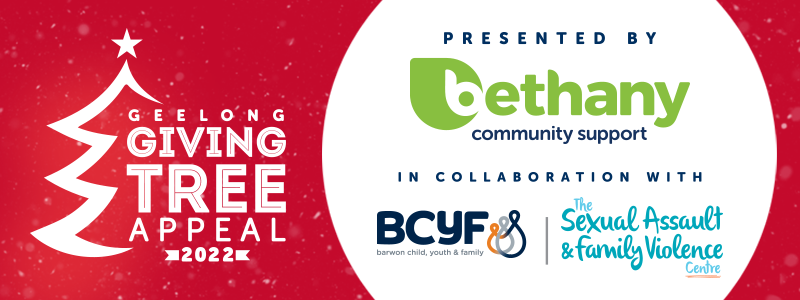 Geelong Giving Tree Appeal, presented by Bethany, BCYF and The Sexual Assault & Family Violence Centre